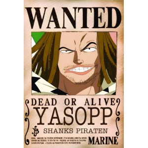 Placa Decorativa OnePiece Wanted Yasopp